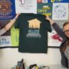 Holding up shirt square