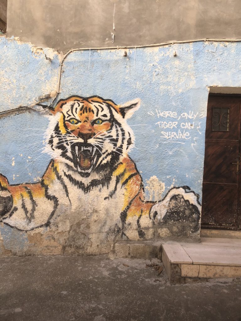 Graffiti outside Aida Refugee Camp.